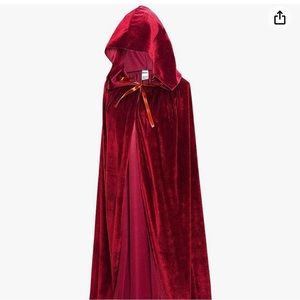 Unisex Full Length Hooded Robe Cloak Long Velvet Cape Cosplay
Costume 59 inch